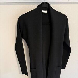 Aritzia Babaton long belted cardigan with patch pockets  - Black